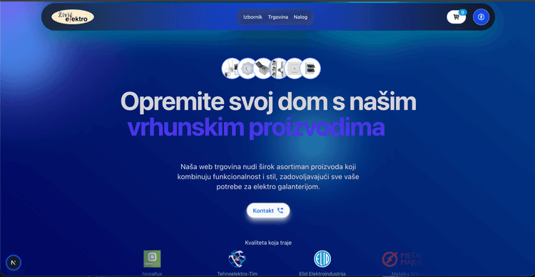 Živić Elektro – Headless E-commerce Platform